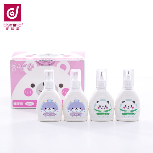 涂改液修正液可愛卡通學生改正液改錯修改液快干文具用品12毫升